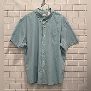 DOCKERS short sleeve men button down shirt/size XXL